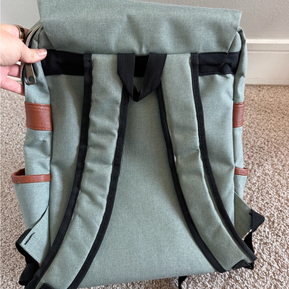 Turquoise Backpack Computer Laptop Bag Trendy Sty… - image 7